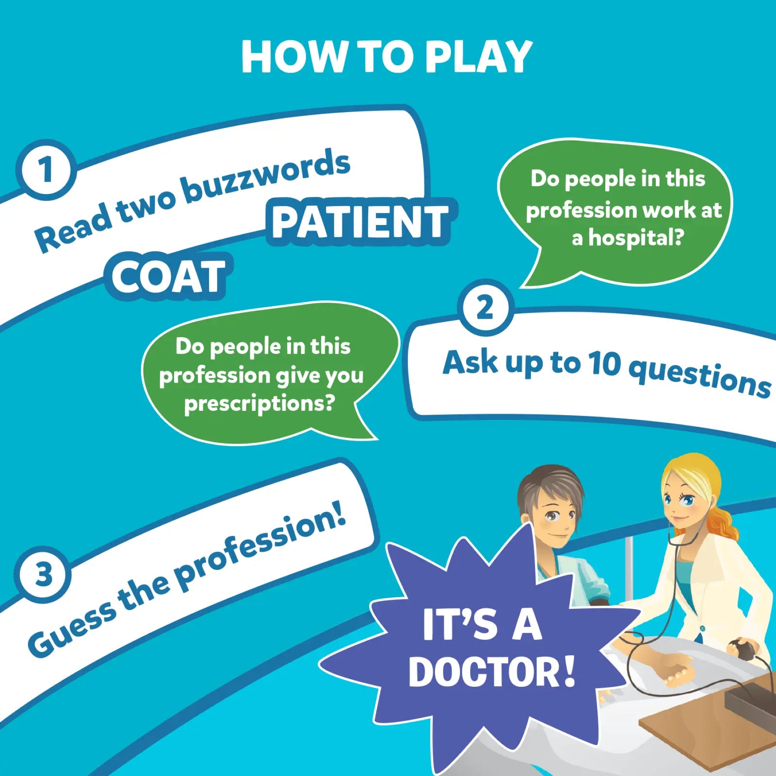Skillmatics Guess in 10 Inspiring Professions gioco carte mestieri