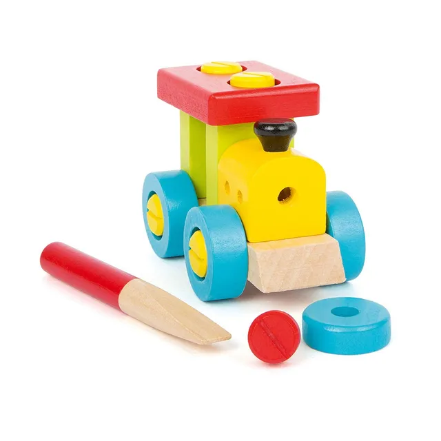 smallfoot 10955 locomotiva in legno multicolore