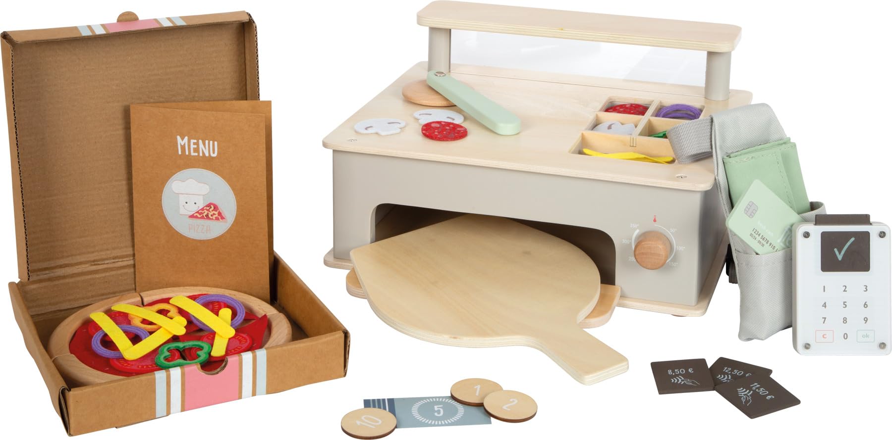 smallfoot Pizzeria set gioco di ruolo in legno con forno pizza