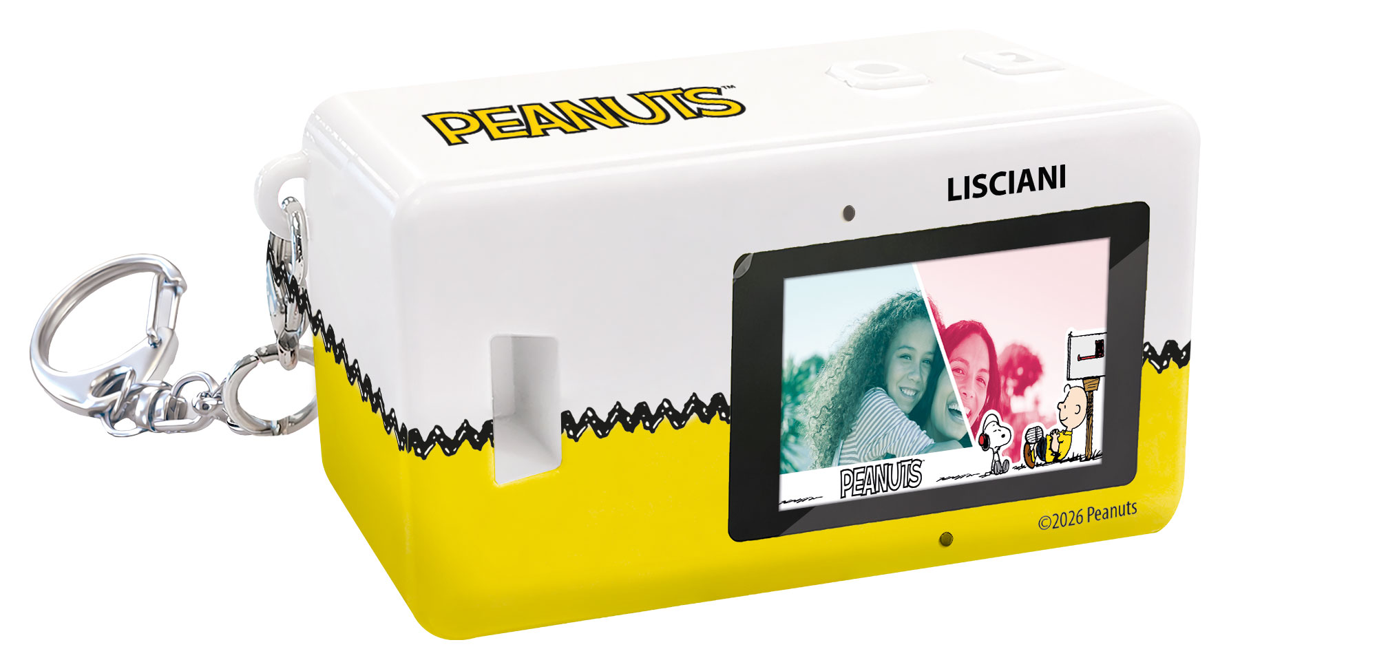 Lisciani Peanuts Mini Cam fotocamera bambini portachiavi