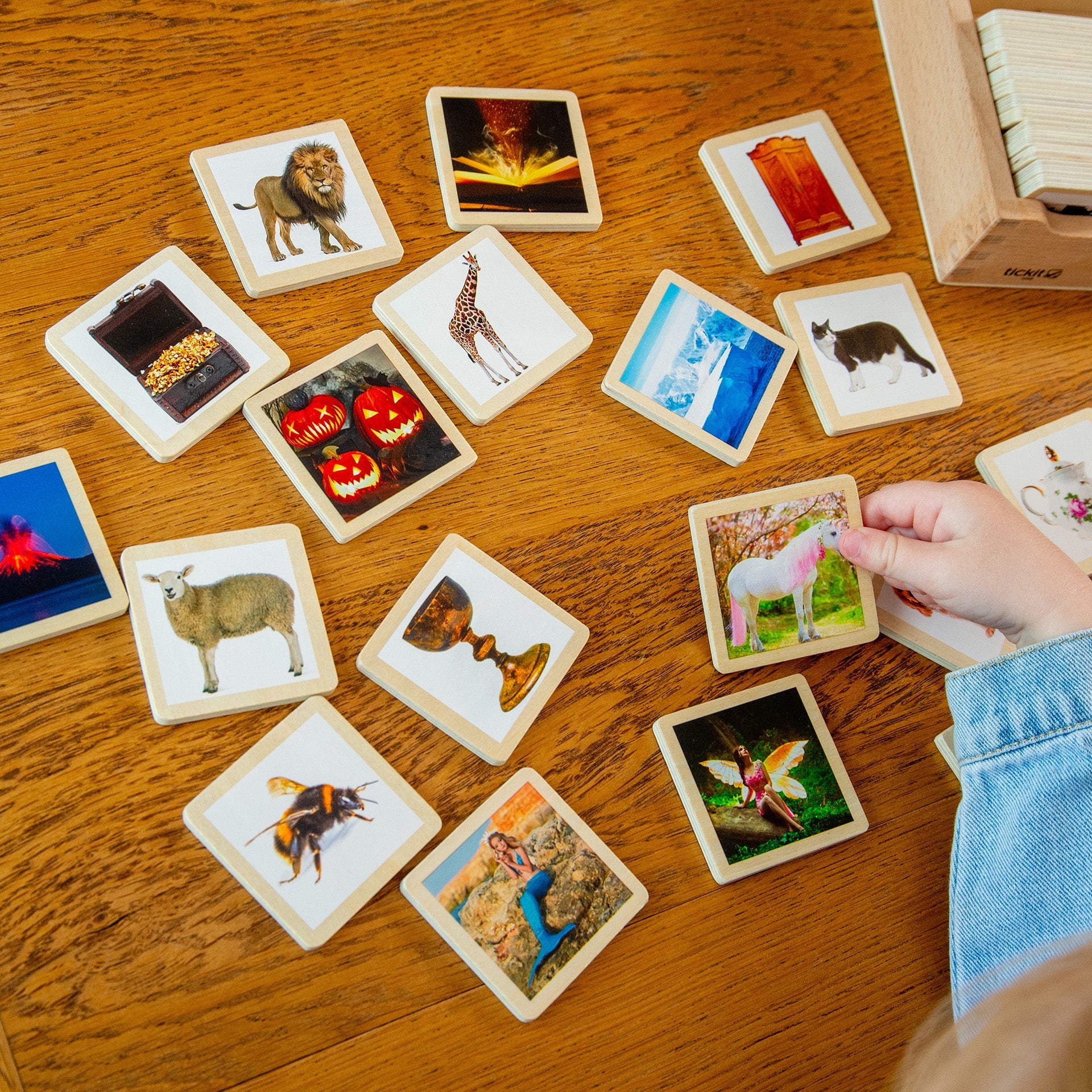 Tickit Story Tiles tessere in legno 90 pz per racconti