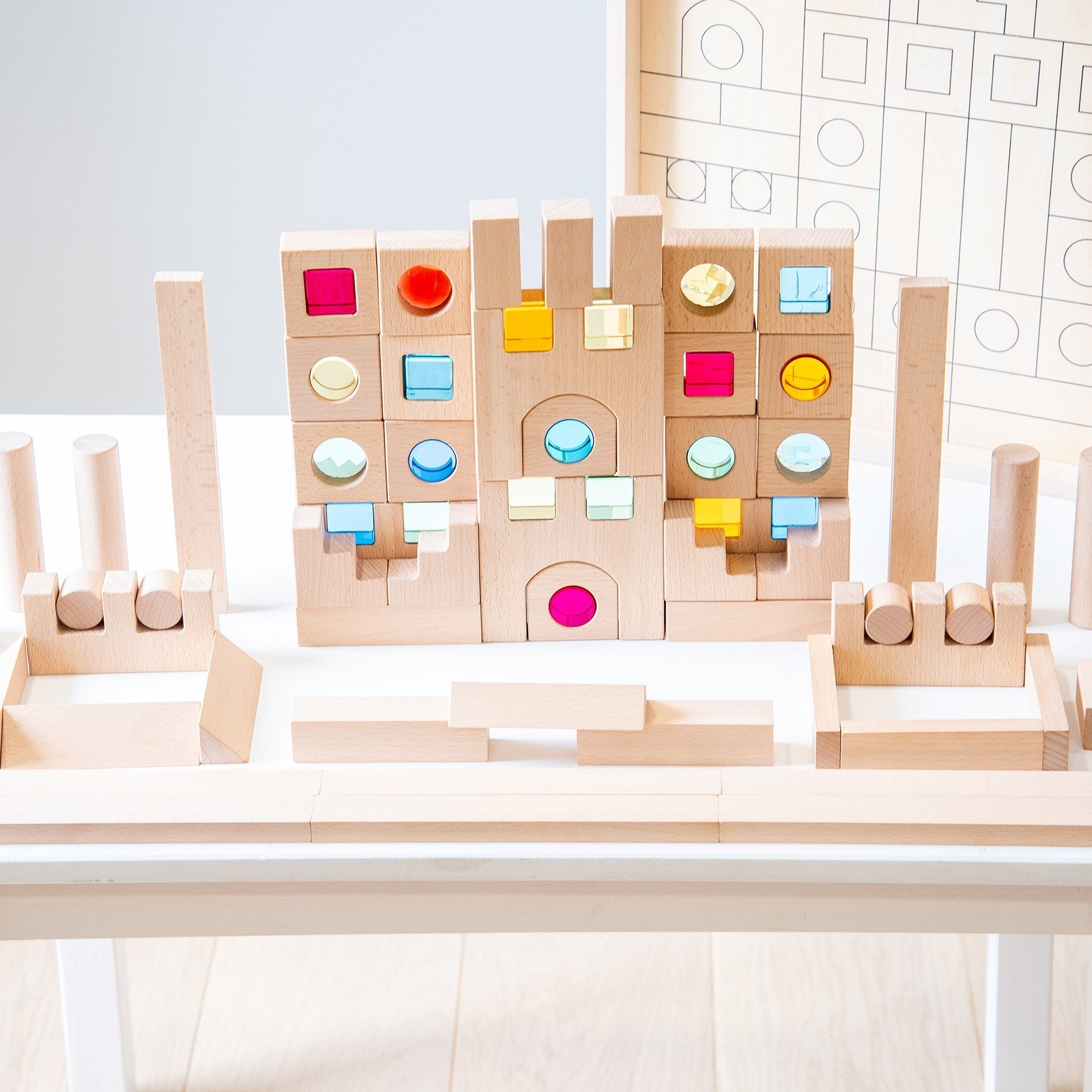 Tickit Wooden Building Gem Blocks Super Set costruzioni