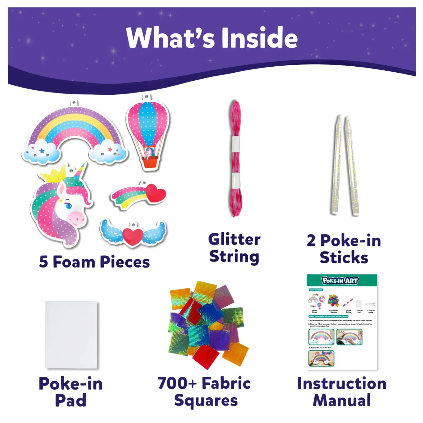 Skillmatics Poke-in Art Magical Unicorn Dream Decor kit creativo 4-9 anni