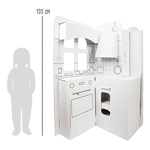 small foot 11800 cucina giocattolo cartone da colorare 3 anni