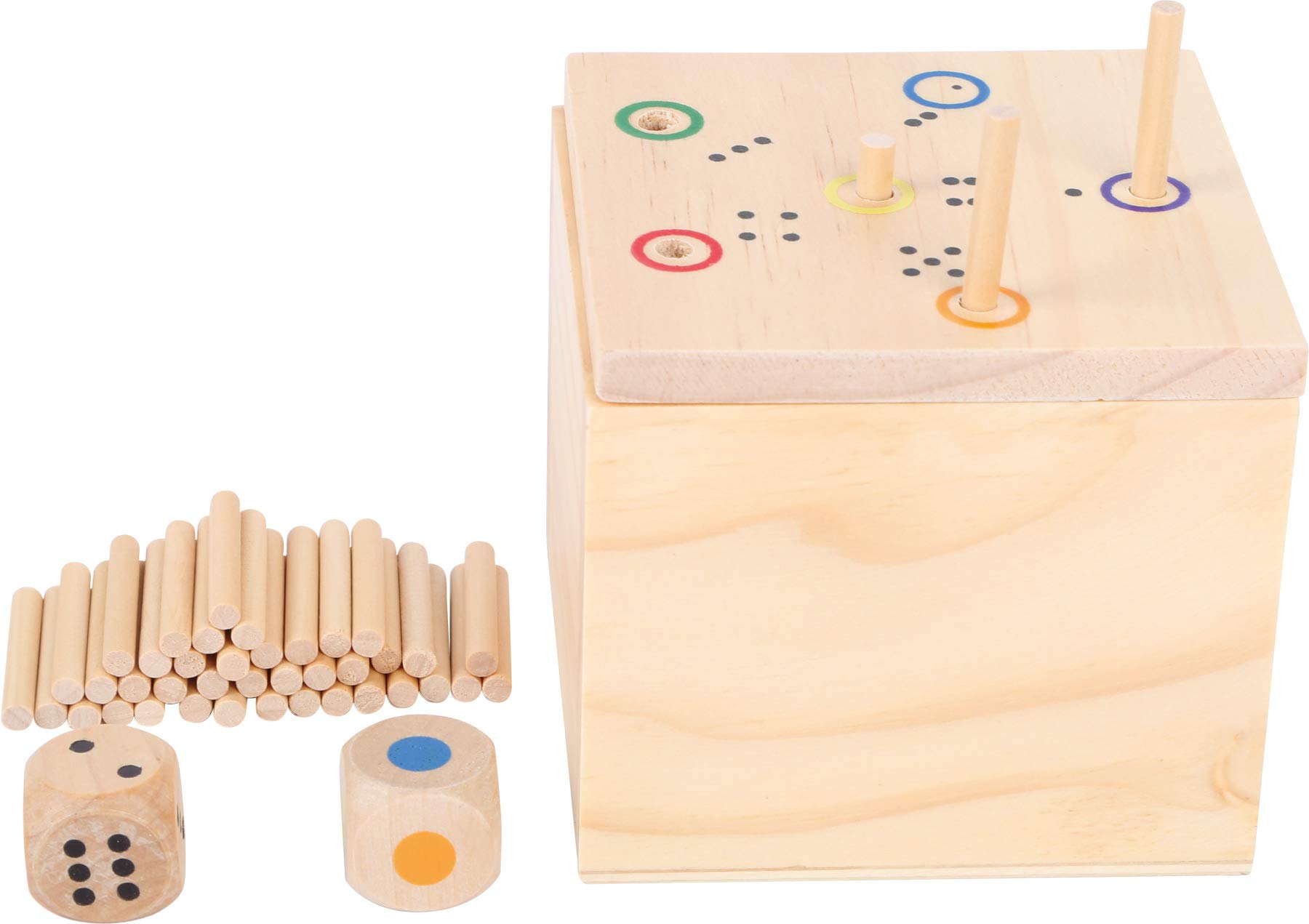 smallfoot 6558 Dado Asso gioco dadi in legno dai 5 anni