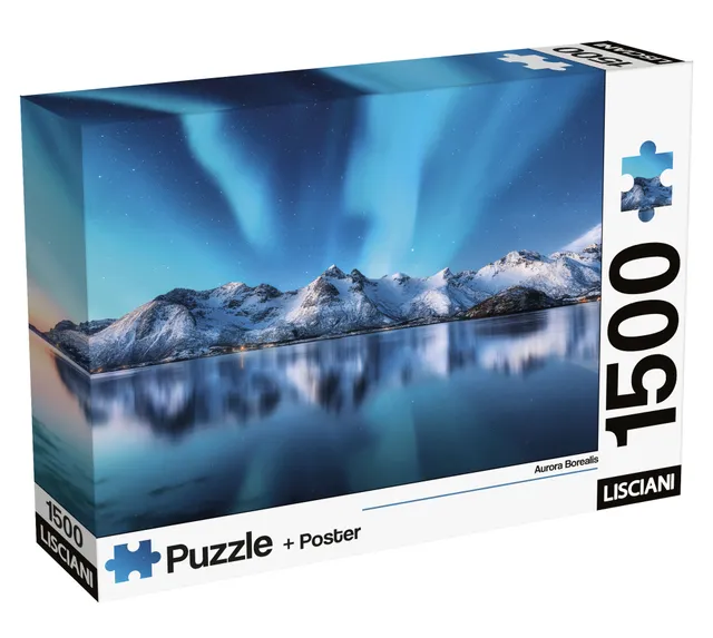 Lisciani Puzzle Poster Aurora Borealis puzzle 1500 pezzi