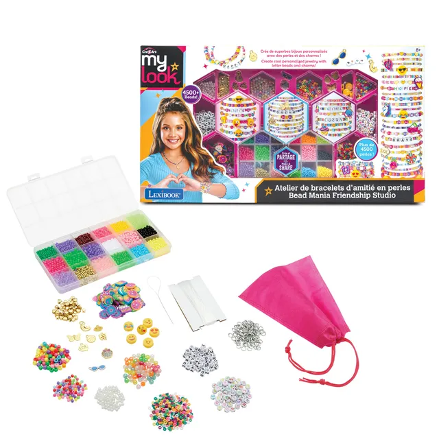 Lexibook CRSS44 kit braccialetti 18 colori perline