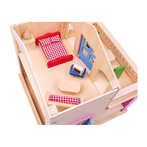 smallfoot Clara 1167 casa bambole legno 17 pezzi arredata