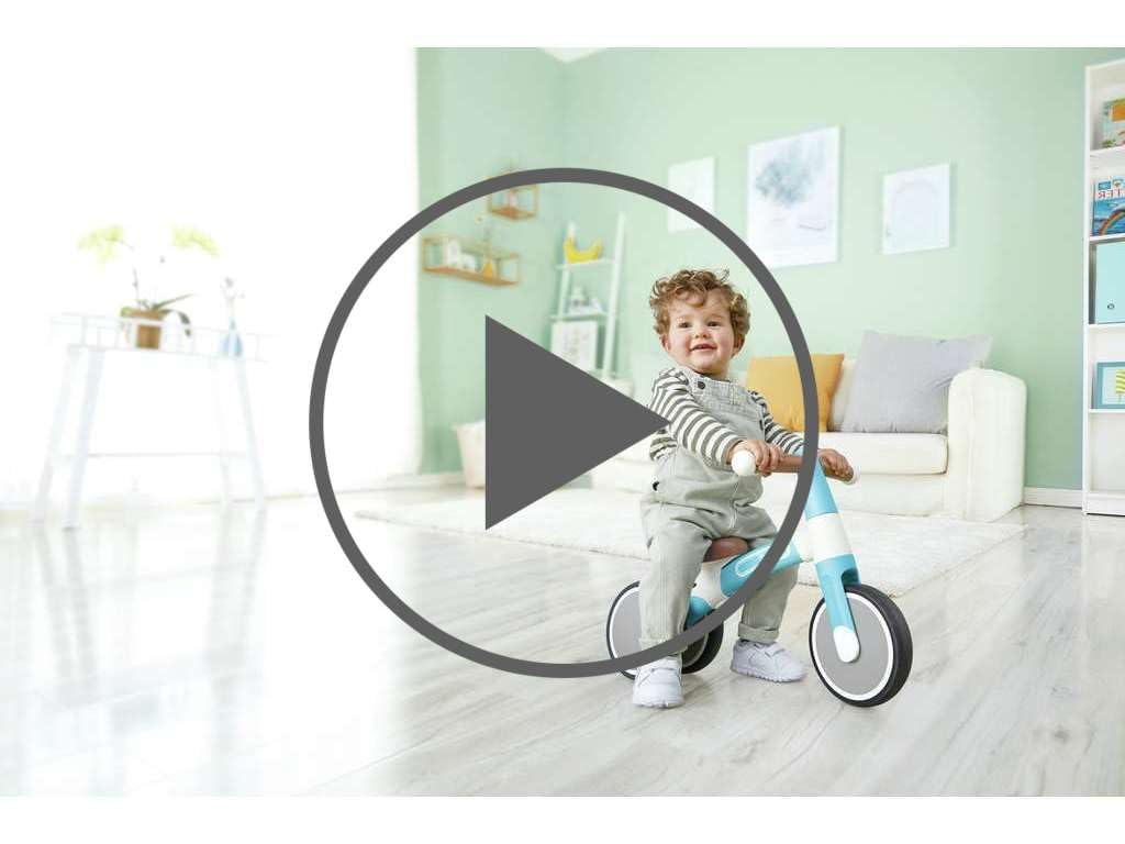 Hape Triciclo Azzurro Balance Bike 3 Ruote 18 Mesi