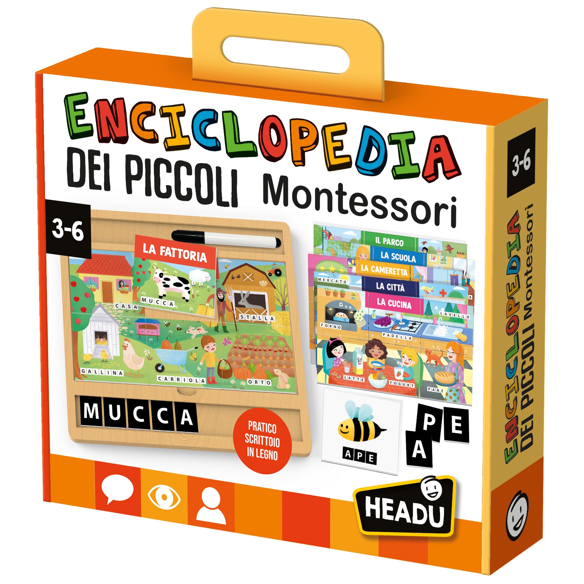 Headu Enciclopedia Piccoli Montessori IT57250 gioco educativo