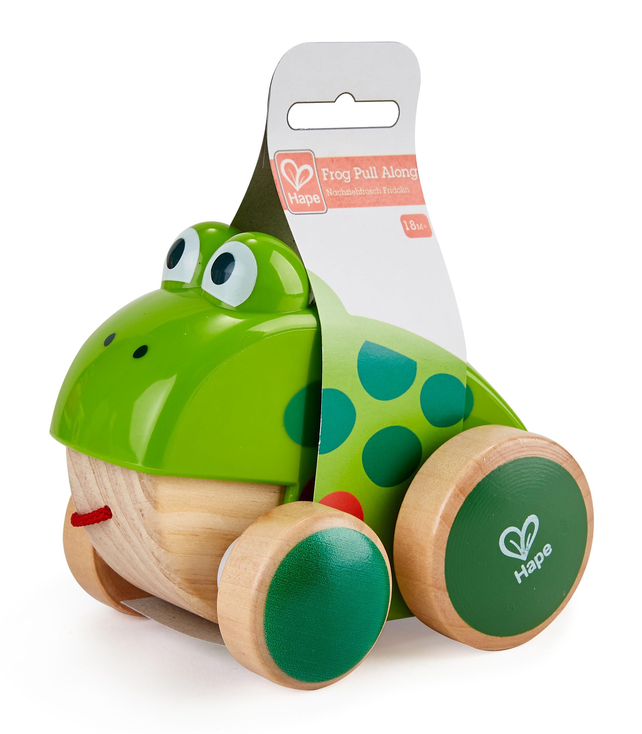Hape Rana trainabile legno rana bocca apribile 12 mesi