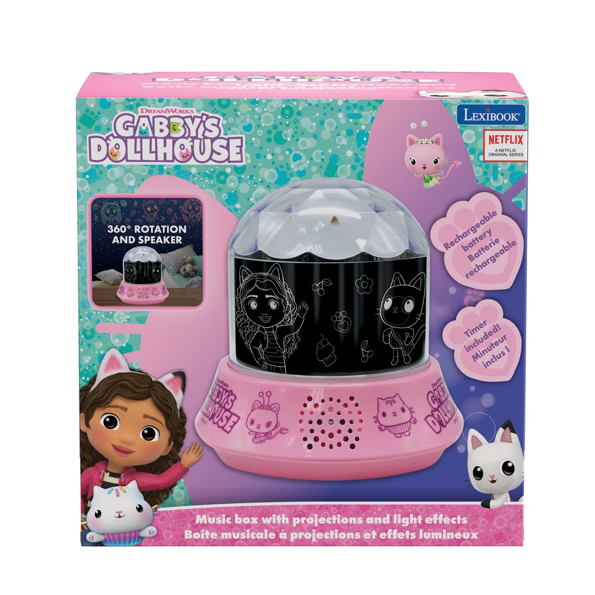 Lexibook Gabby's Dollhouse NLJ035GDH luce notturna con speaker