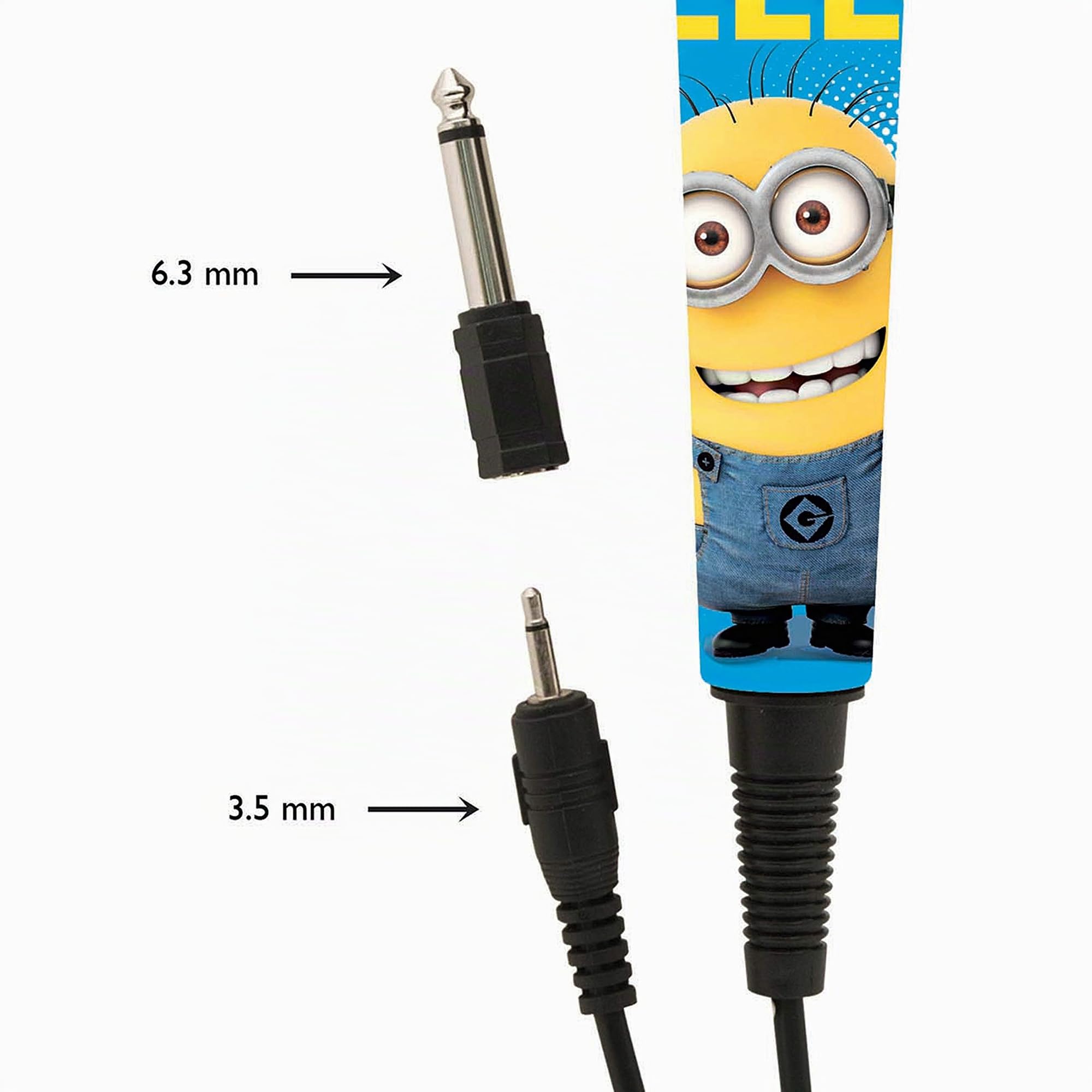 Lexibook Minions MIC100DES microfono karaoke bambini blu giallo