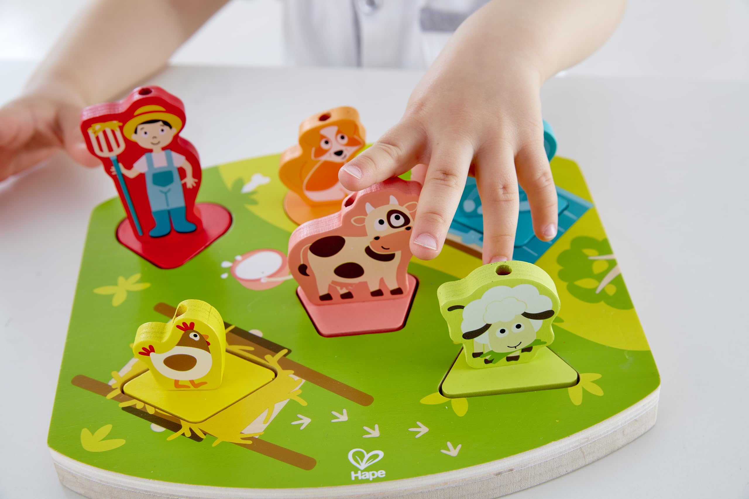 Hape E1614 puzzle legno bambini coordinazione oculo-manuale
