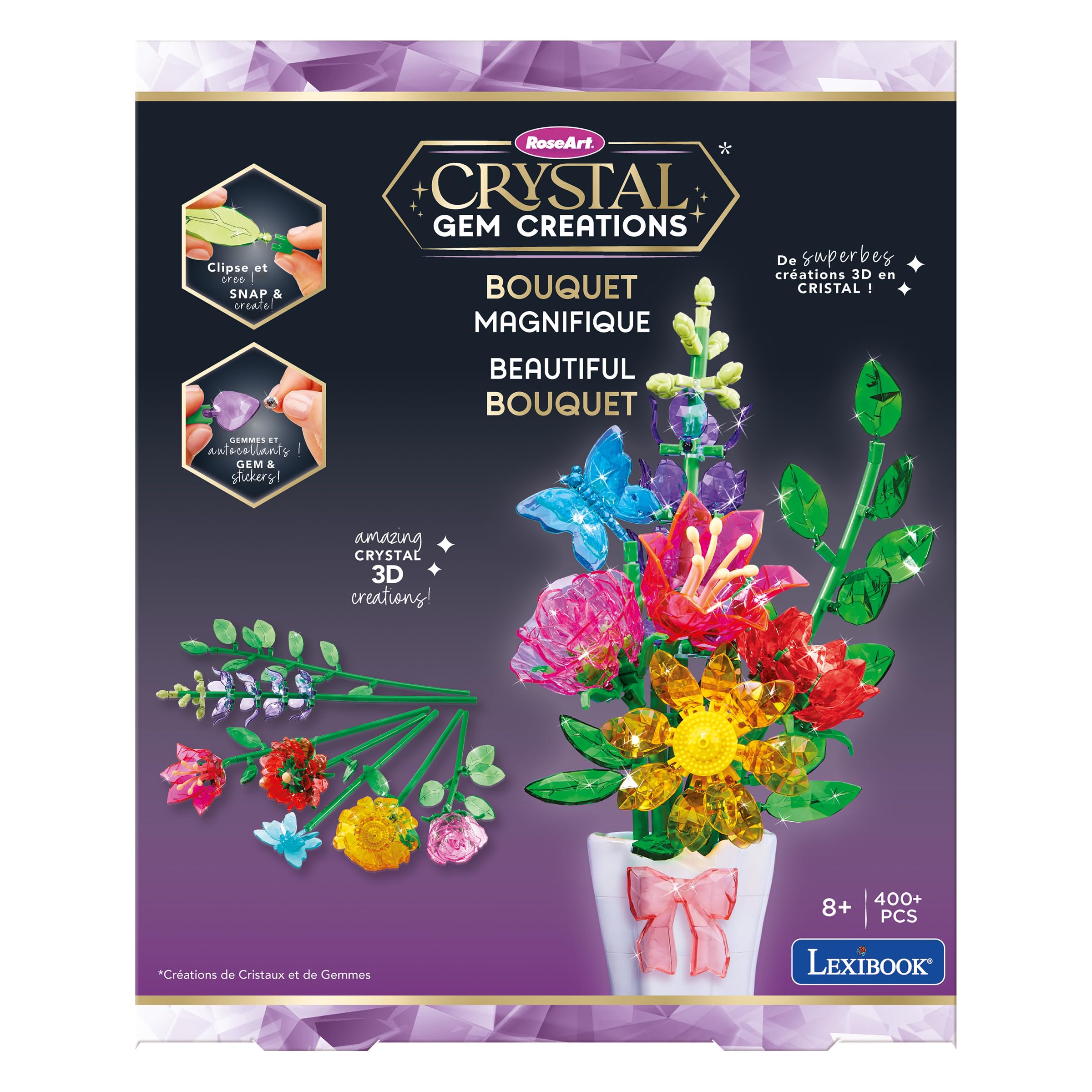 Lexibook CRSS57 kit bouquet gemme cristallo multicolore