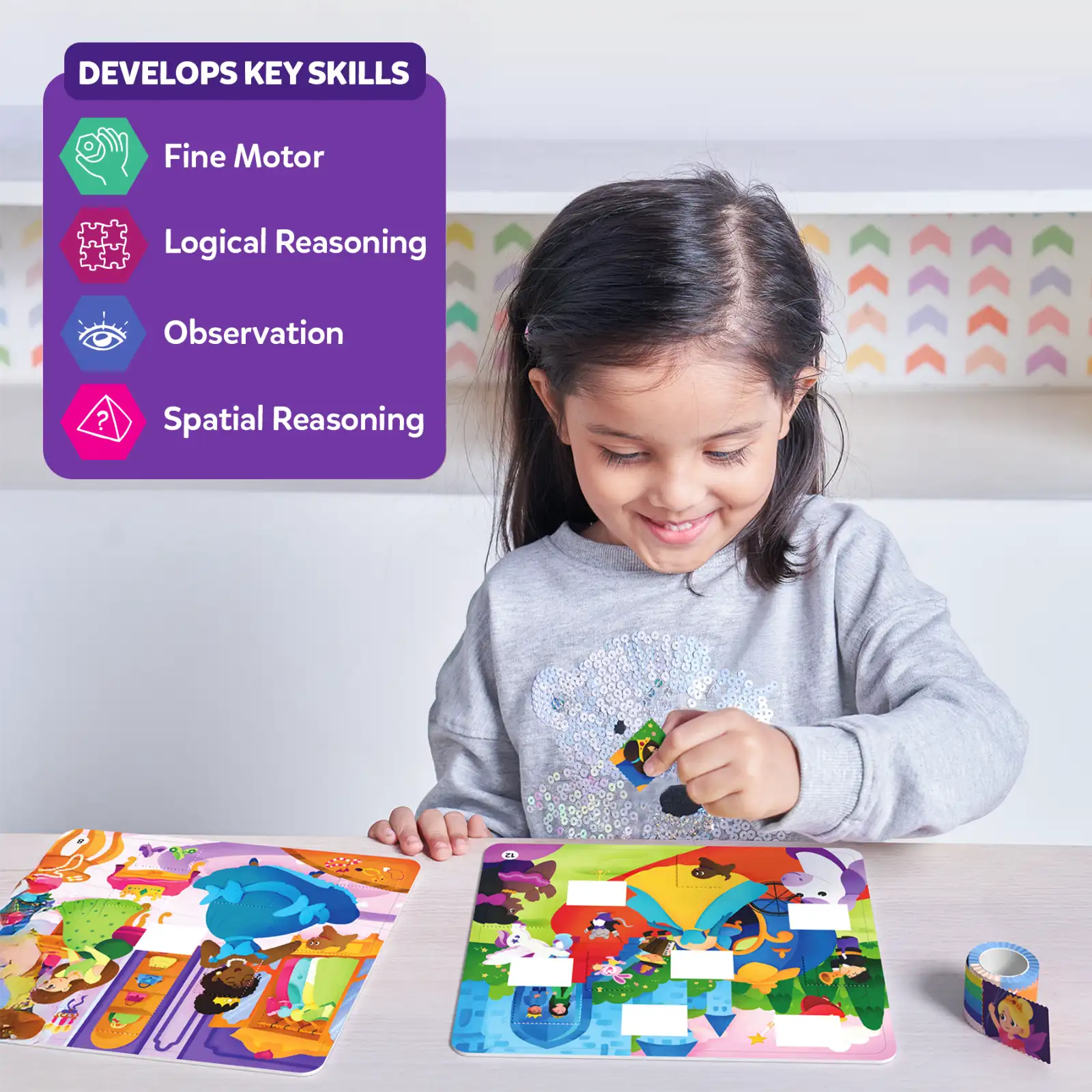 Skillmatics Tape It Unicorni Principesse puzzle sticker 16
