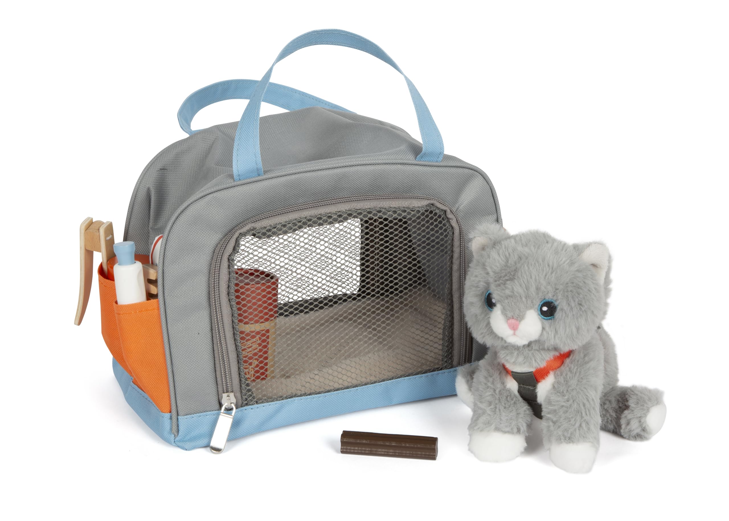 smallfoot 12601 Gatto con Borsa set cura peluche