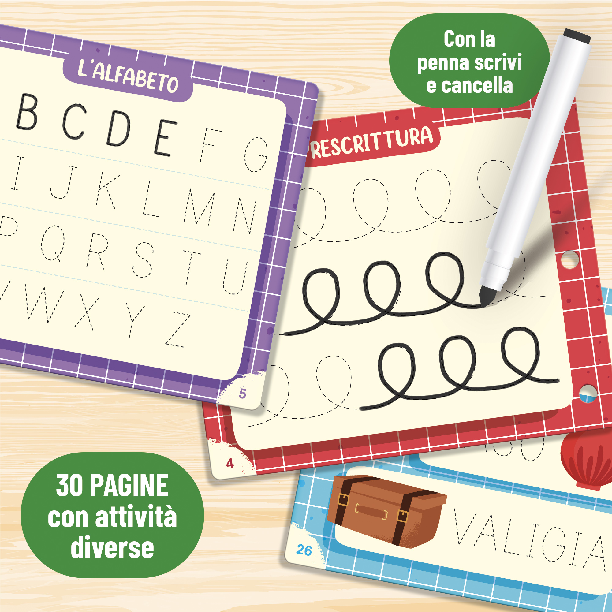 Lisciani Carotina Il Grande Libro Gioco libro cancellabile