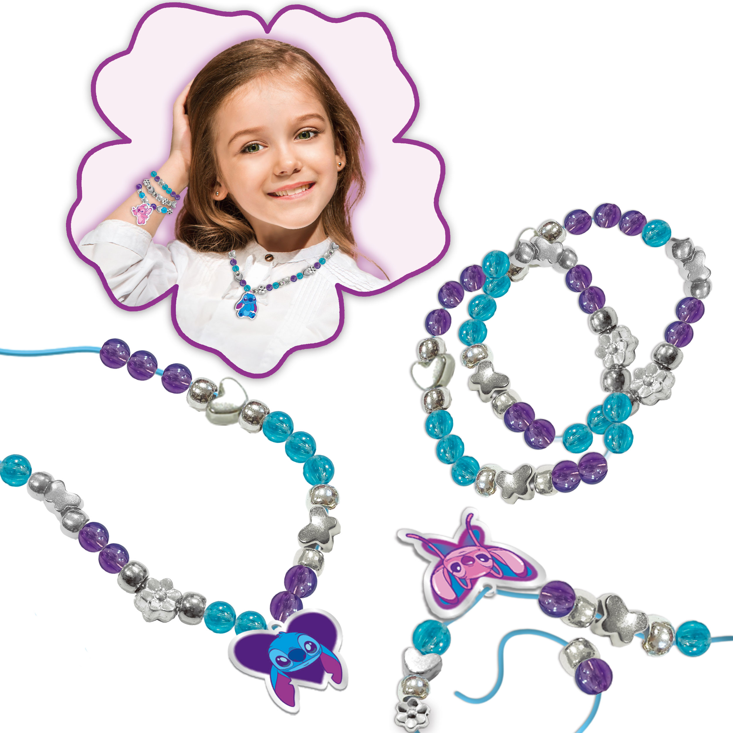 Lisciani Stitch Friendship Jewellery bijoux con perline