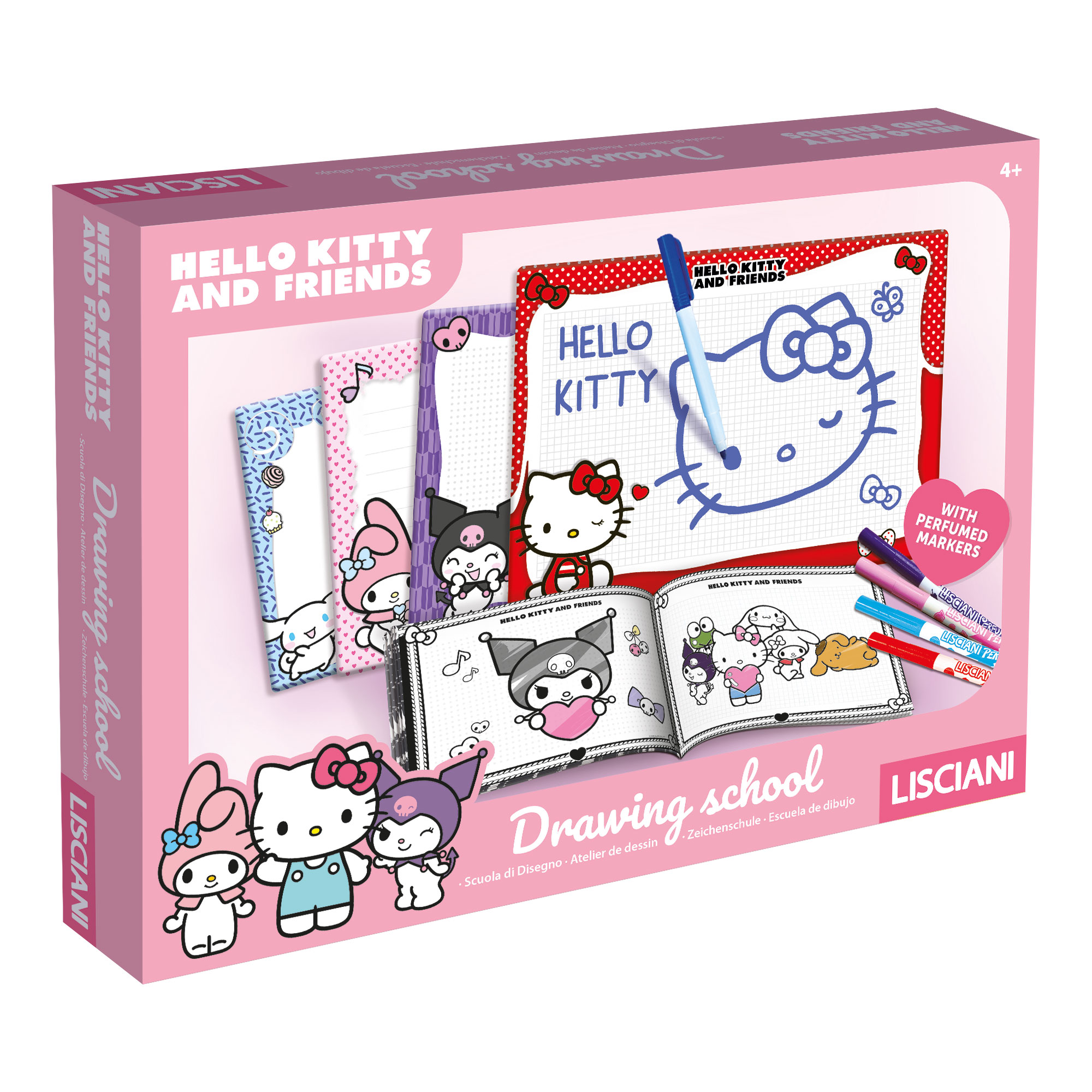 Lisciani Hello Kitty & Friends Drawing School scuola disegno scrivi-cancella