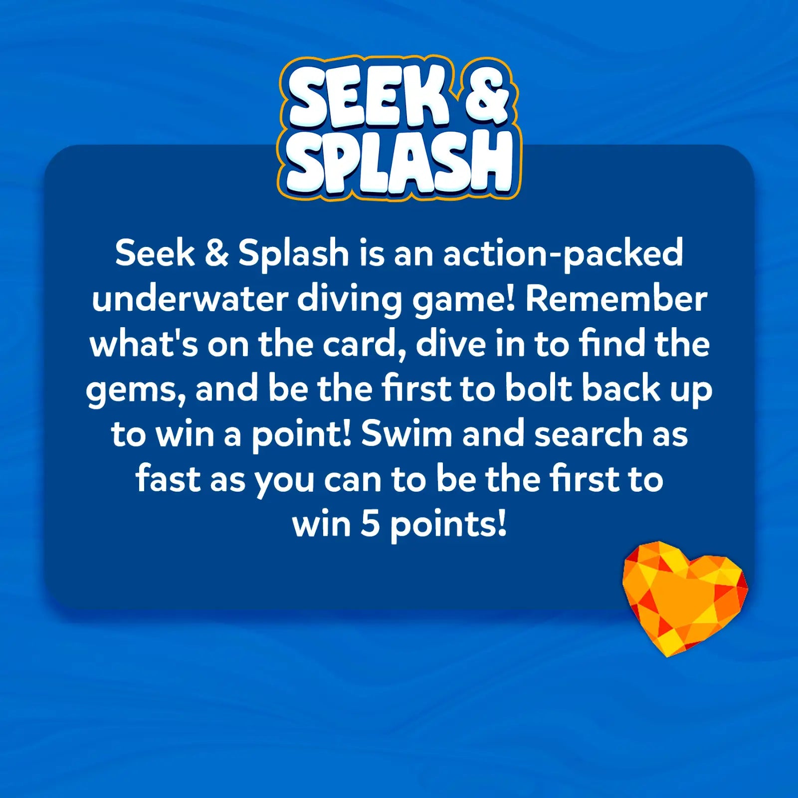 Skillmatics Seek & Splash gioco piscina immersioni gemme
