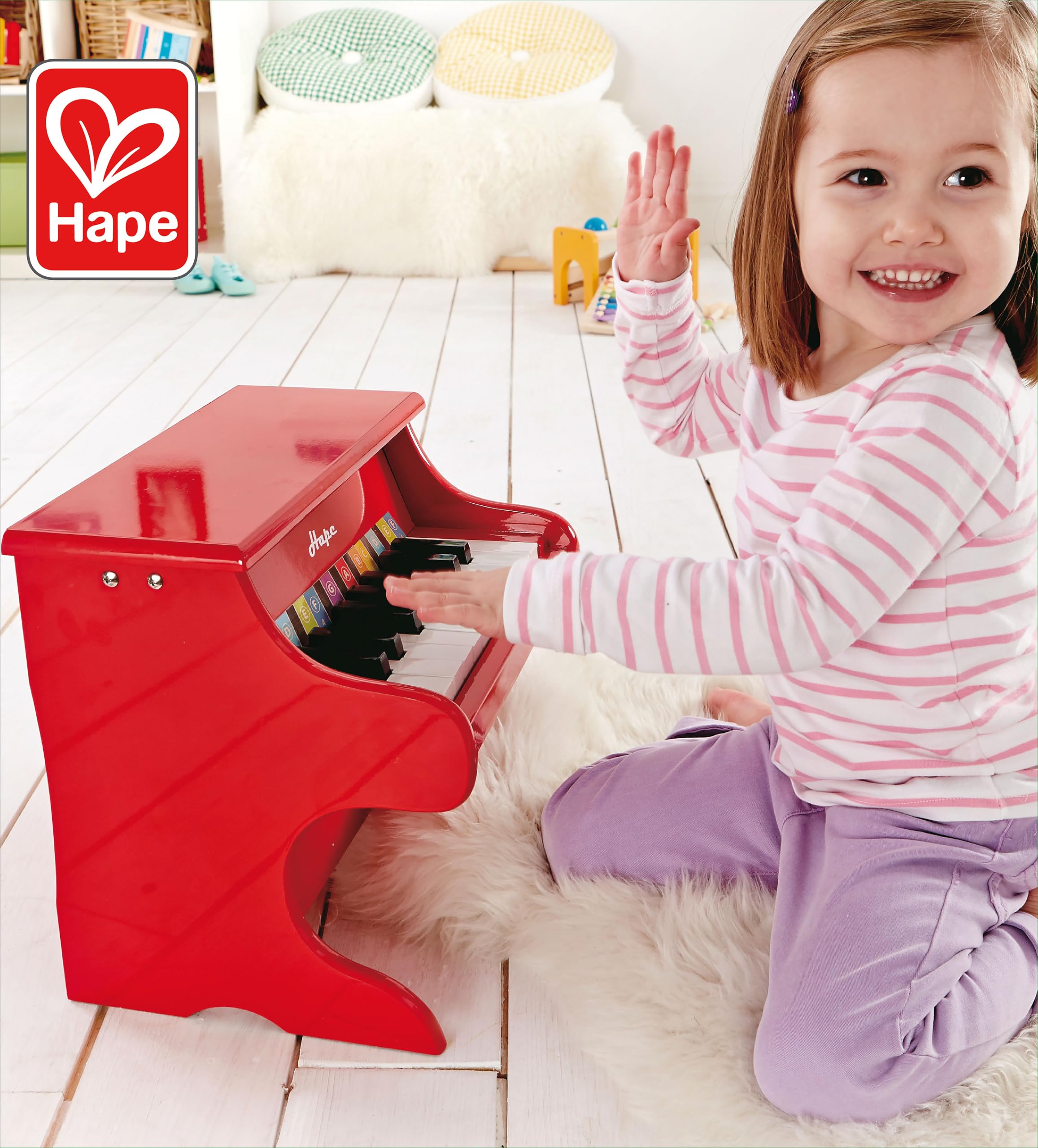 Hape Piano Divertente E0318 pianoforte bambini 18 tasti