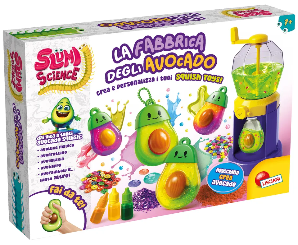 Lisciani Slumi Science La Fabbrica degli Avocado kit squishy