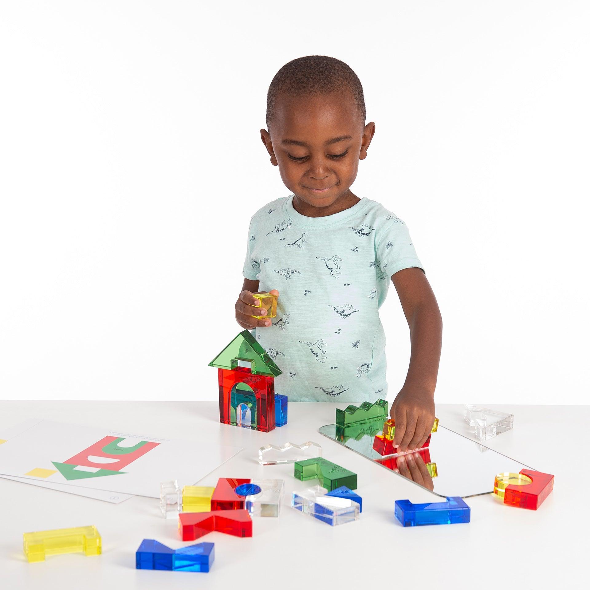 Tickit Colour Crystal Block Set costruzioni 25 pezzi traslucidi