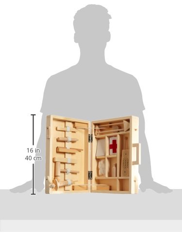small foot 4602 valigetta dottore legno bambini