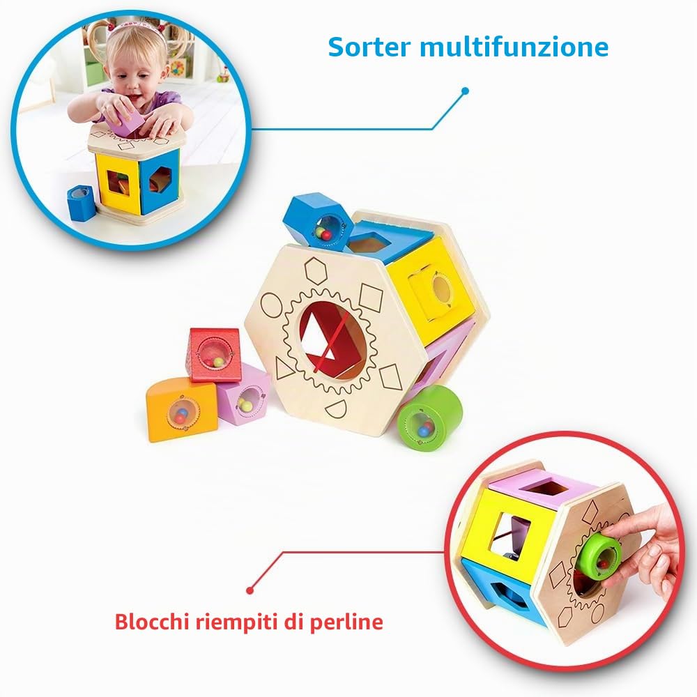 Hape E0407 Gioco di Incastro in legno per motricità