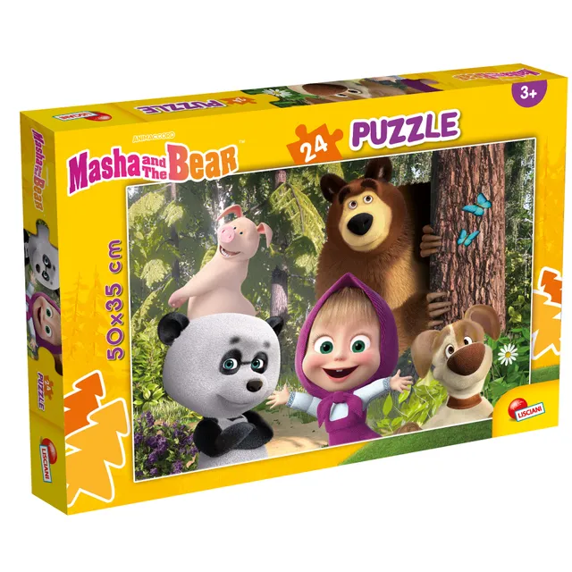 Lisciani Masha Puzzle Plus 24 puzzle 24 pezzi Diventiamo Amici