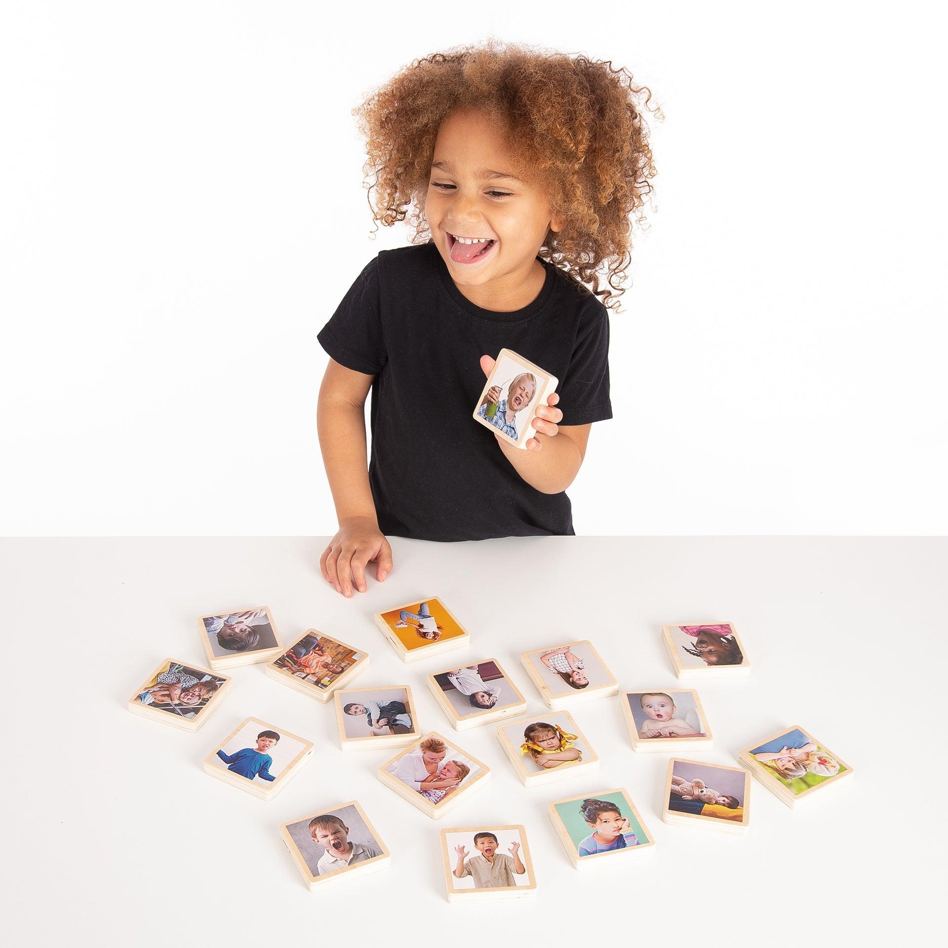 Tickit My Emotions Tiles tessere legno emozioni 18 pezzi