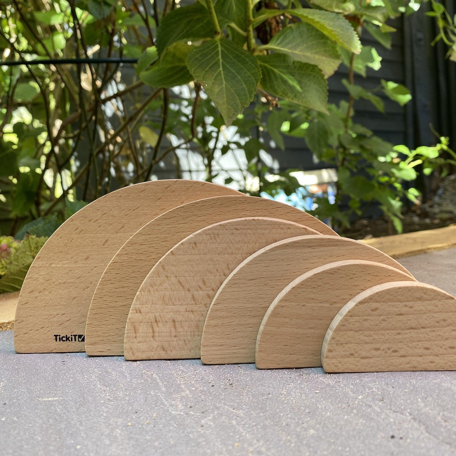 Tickit Natural Architect pannelli arco legno 6 pezzi faggio