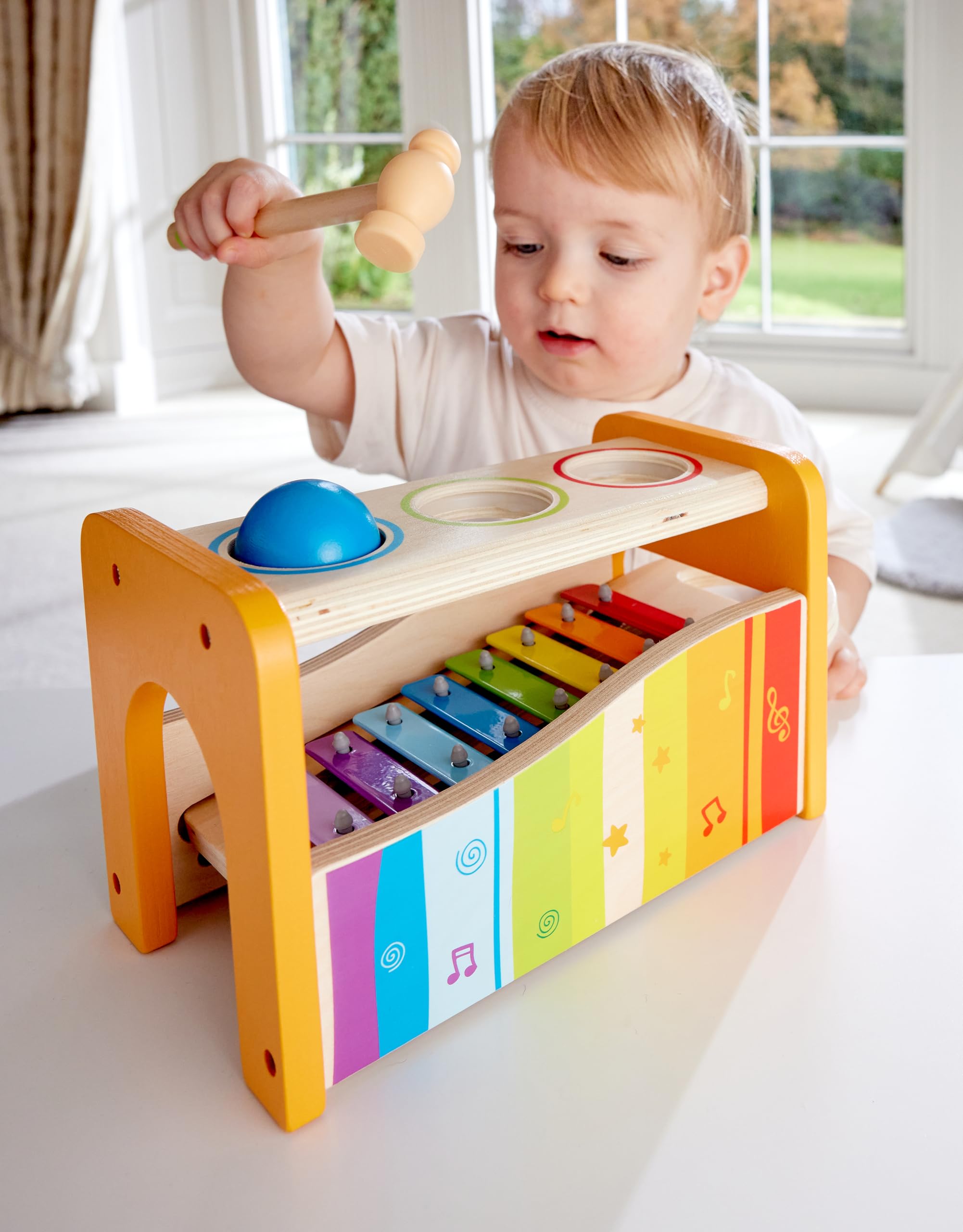 Hape banco palline xilofono in legno per bambini