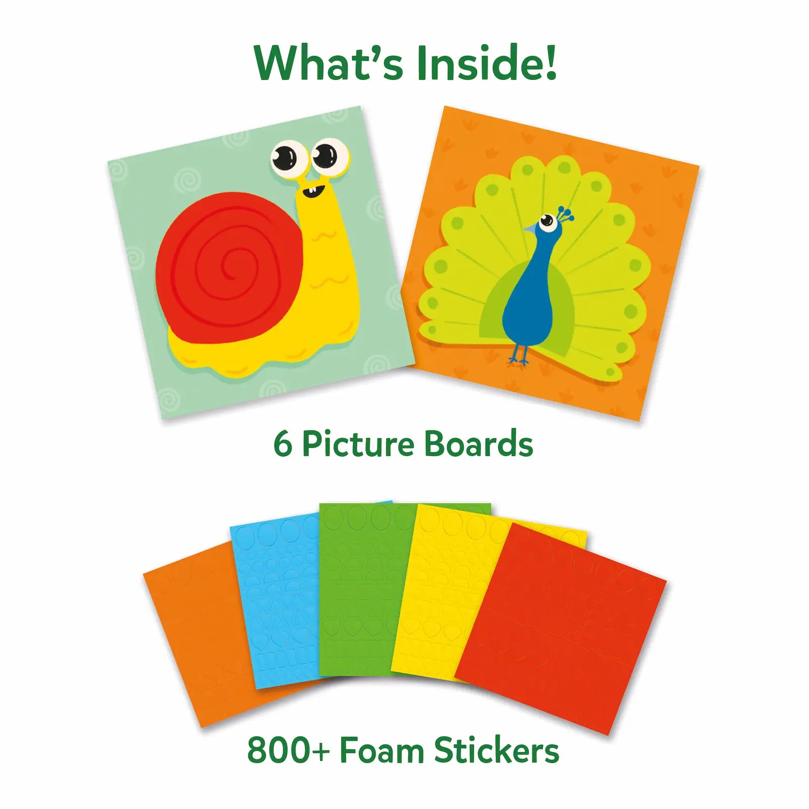 Skillmatics Fun with Foam Amazing Animals sticker art 3-7 anni