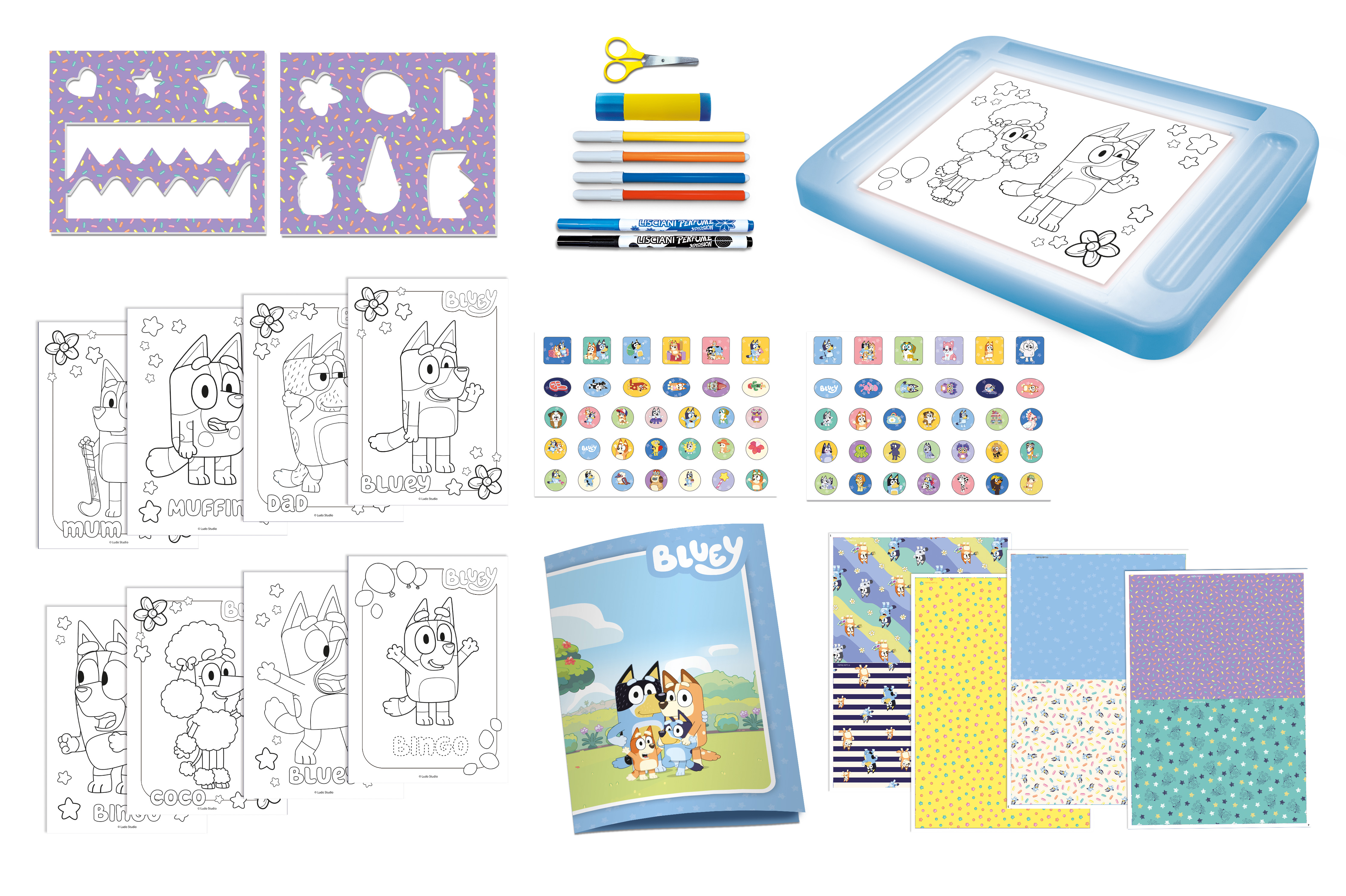 Lisciani Bluey Drawing School tavolo luminoso A4 per disegnare