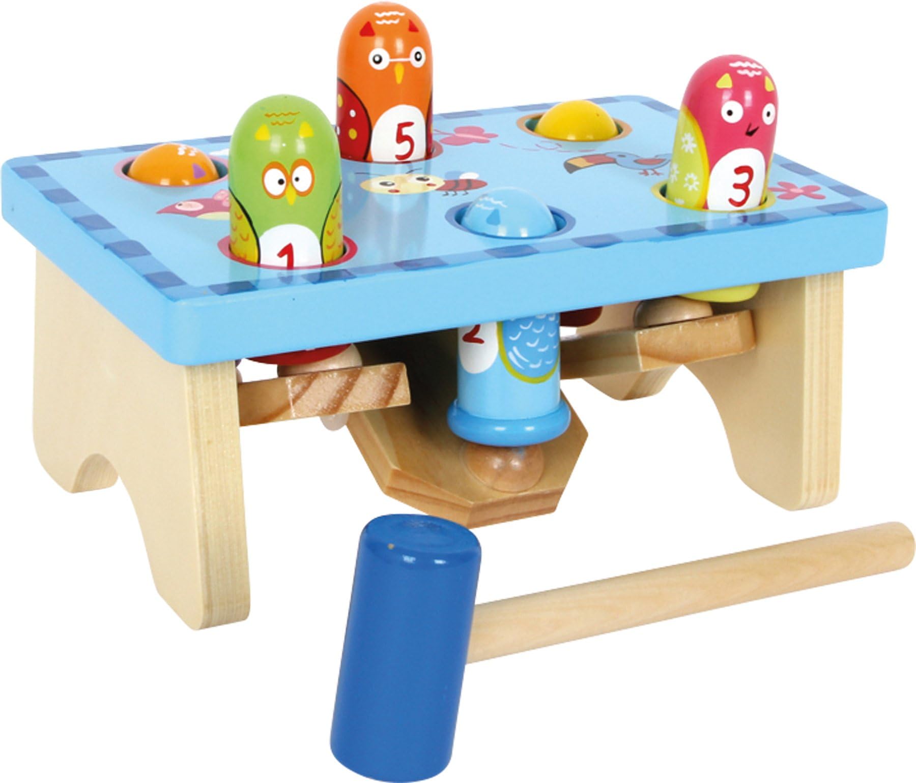 smallfoot 5807 picchia l'uccellino banco martellare legno