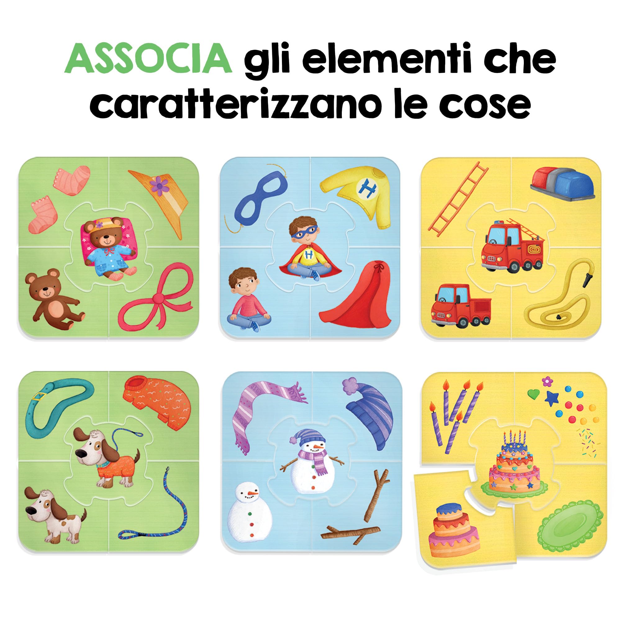 Headu Com'È Fatto IT54921 puzzle educativo 2-4 anni 6 soggetti