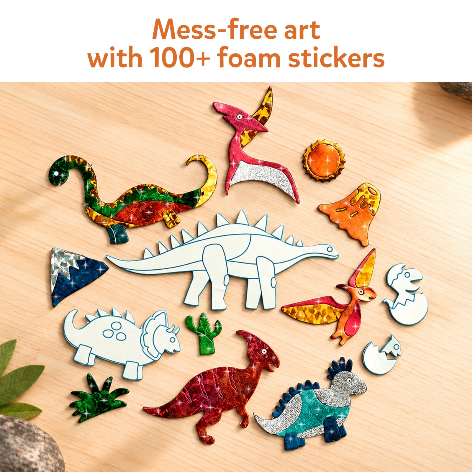 Skillmatics Foil Fun World of Dinosaurs kit foil 4-9 anni