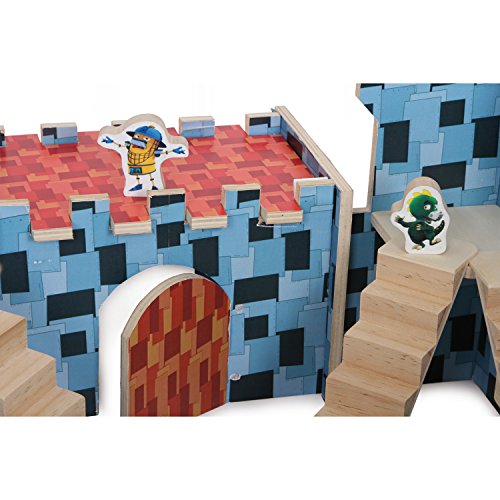 smallfoot Ritter Rost castello in legno 6 personaggi