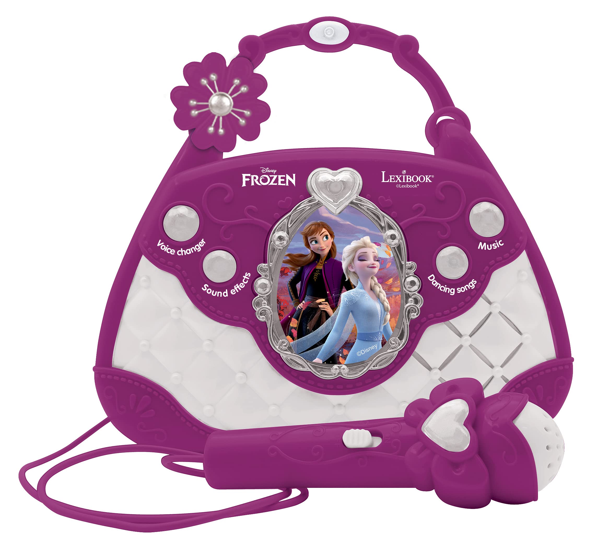 Lexibook Frozen K102FZ borsa karaoke con microfono