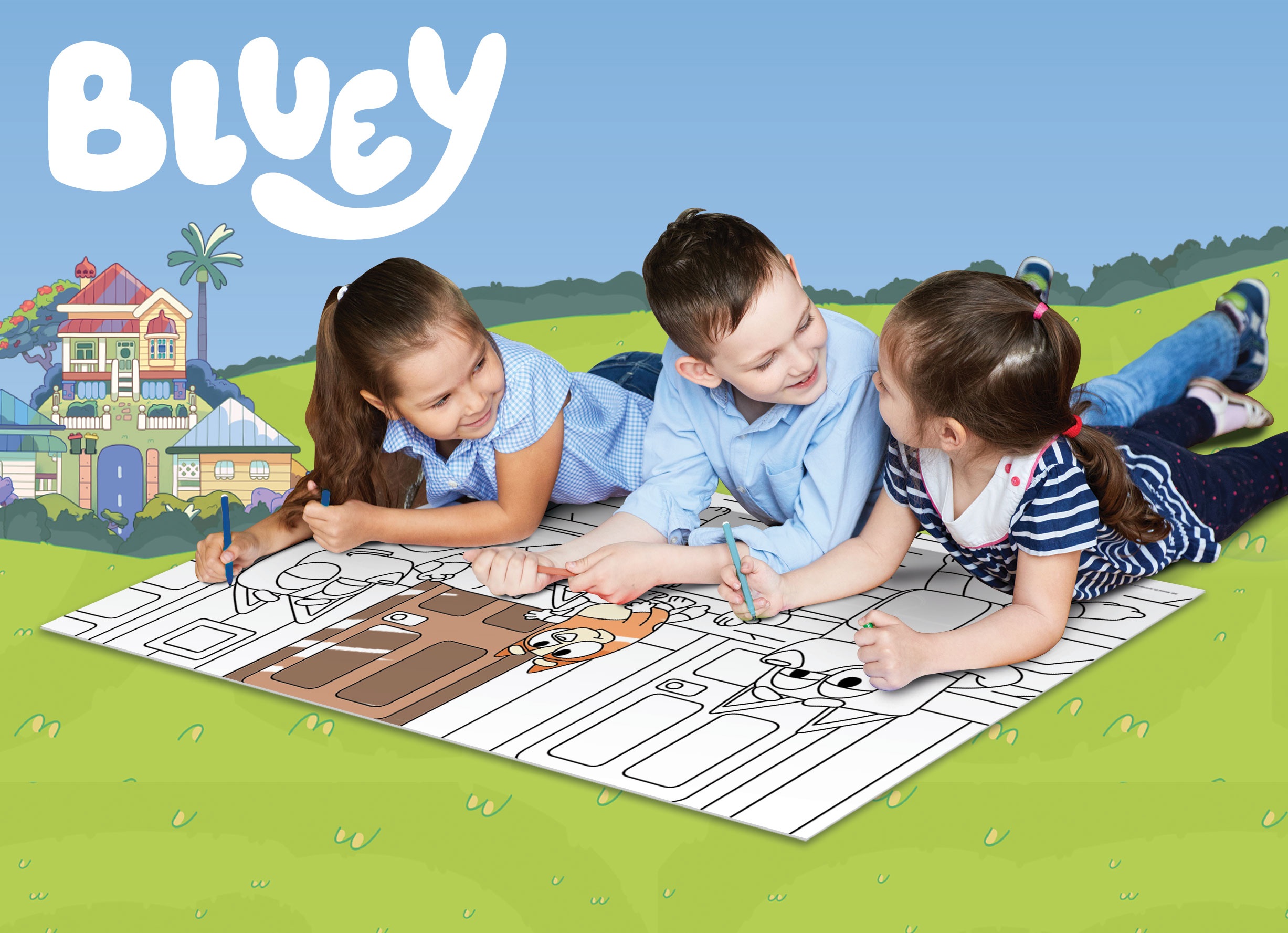Lisciani Bluey Puzzle DF Plus 24 puzzle 24 pezzi da colorare