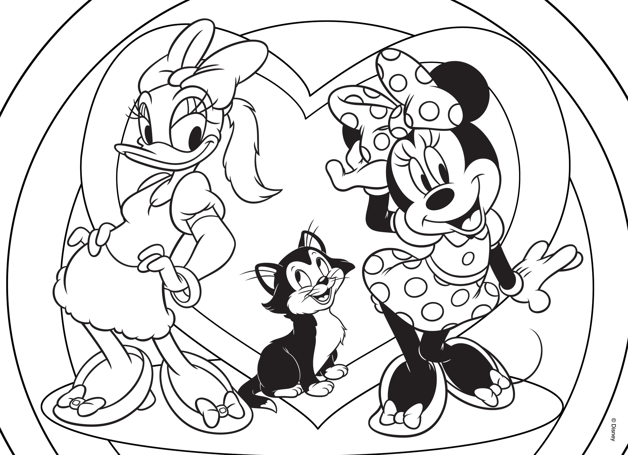 Lisciani Disney Puzzle DF Plus 24 pezzi Minnie da colorare