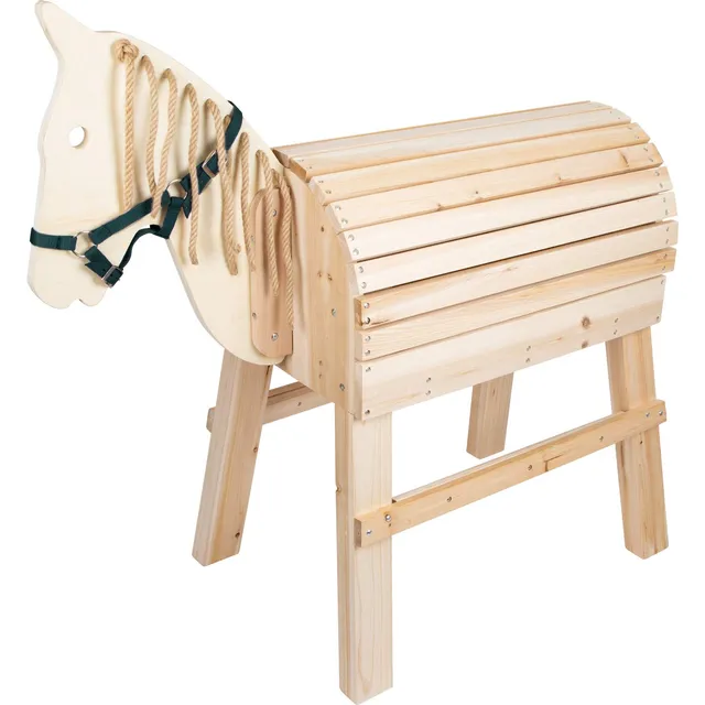 small foot 11664 cavallo legno con gradino e cavezza
