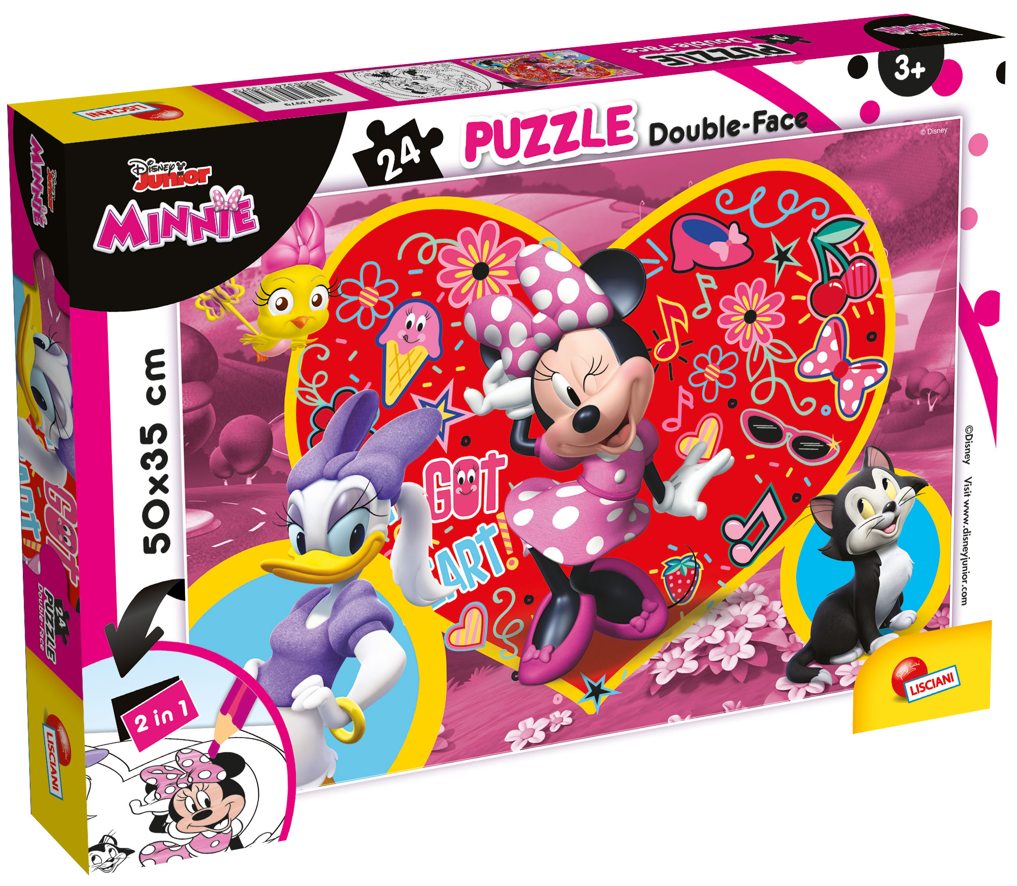 Lisciani Disney Puzzle DF Plus 24 pezzi Minnie da colorare