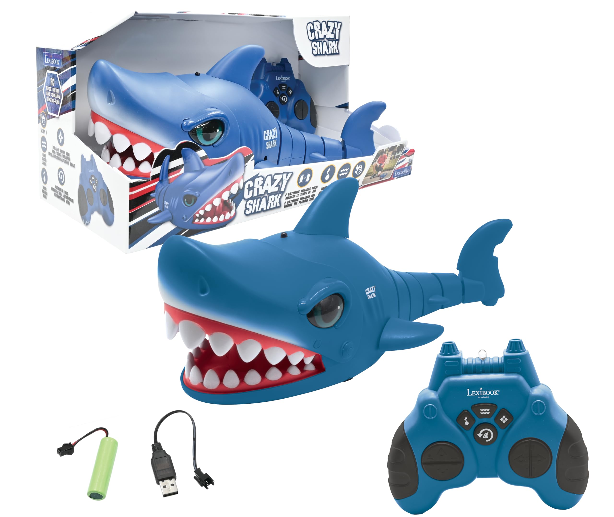 Lexibook Crazy Shark SHARK01 squalo telecomandato blu 5 km/h