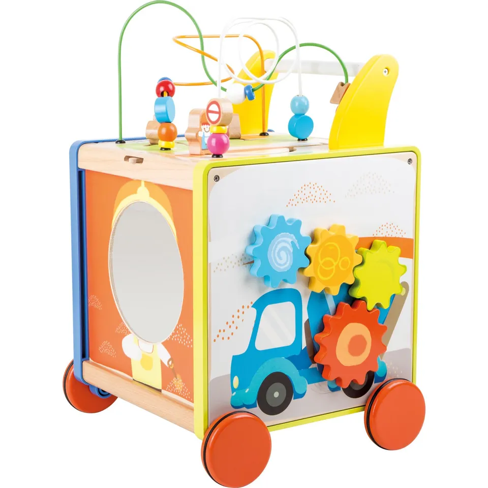 smallfoot 10232 carrello primi passi legno con ingranaggi