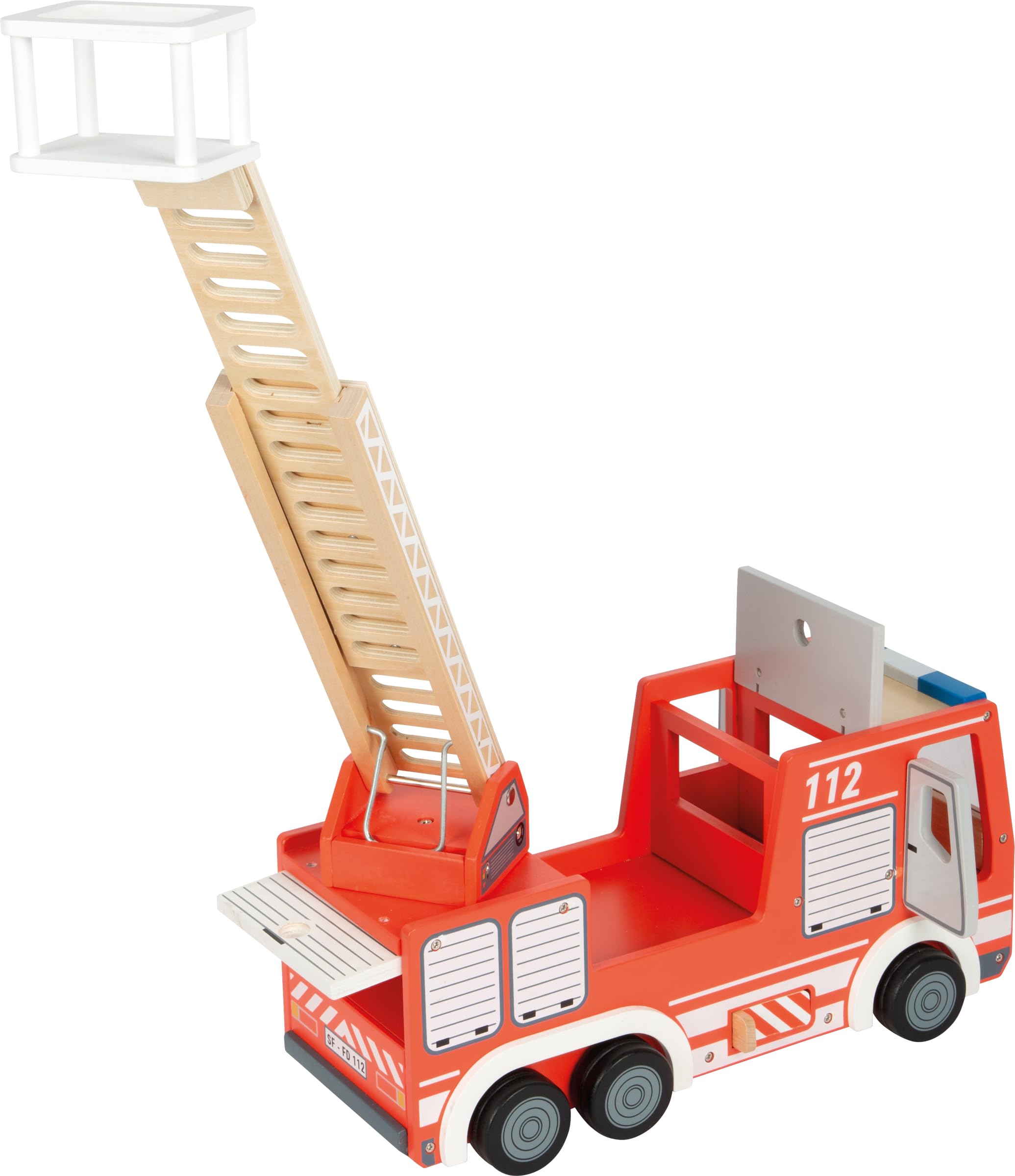 smallfoot Auto Vigili del Fuoco camion pompieri legno scala
