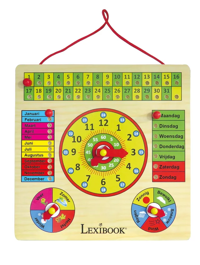 Lexibook Bio Toys EDU365NL calendario in legno bambini