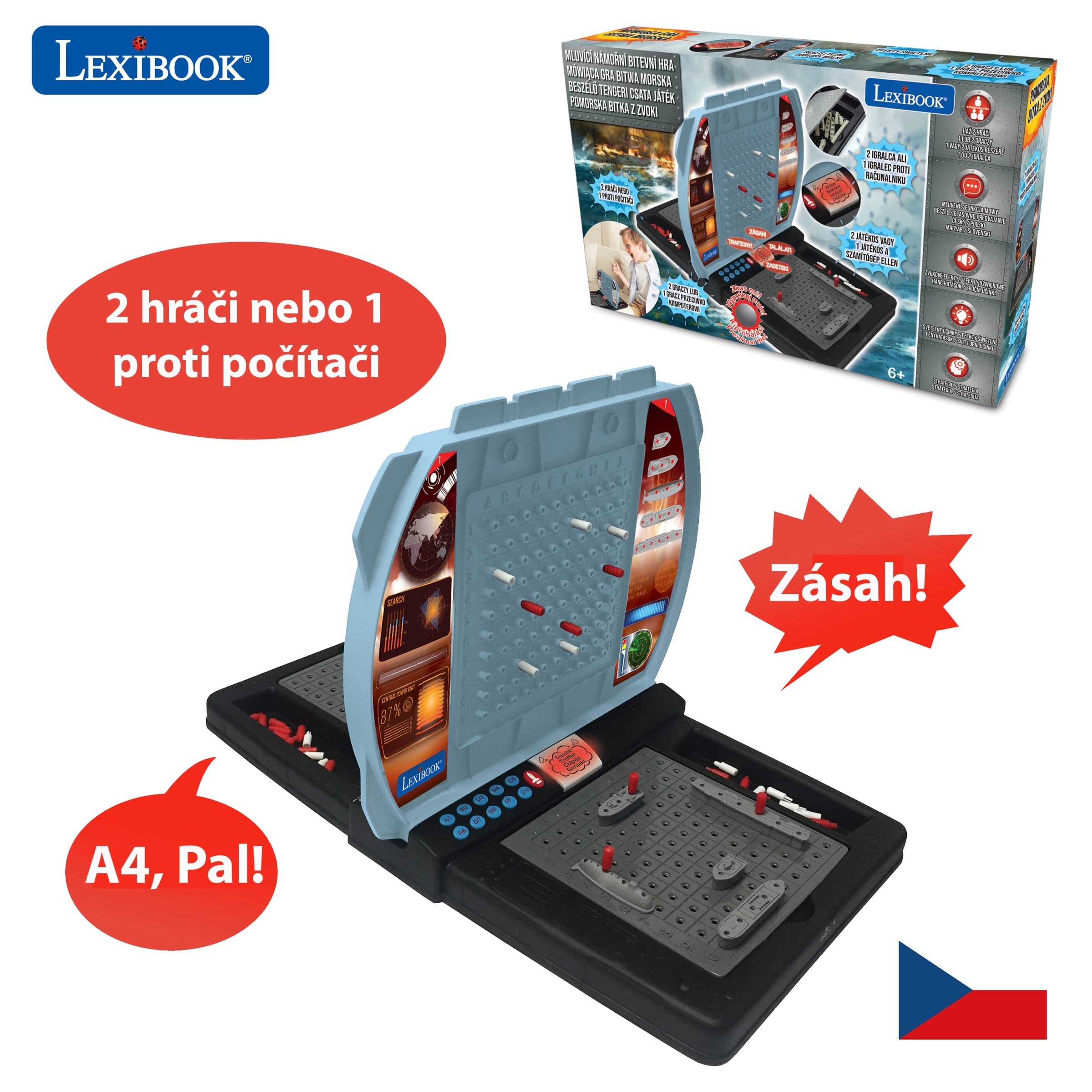 Lexibook GT2800i2 Battaglia Navale gioco elettronico parlante